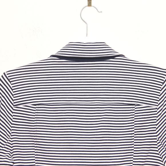 CABi Style# 823 Striped Knit Blazer Jacket Size Small Nautical Double Breasted - Picture 7 of 9